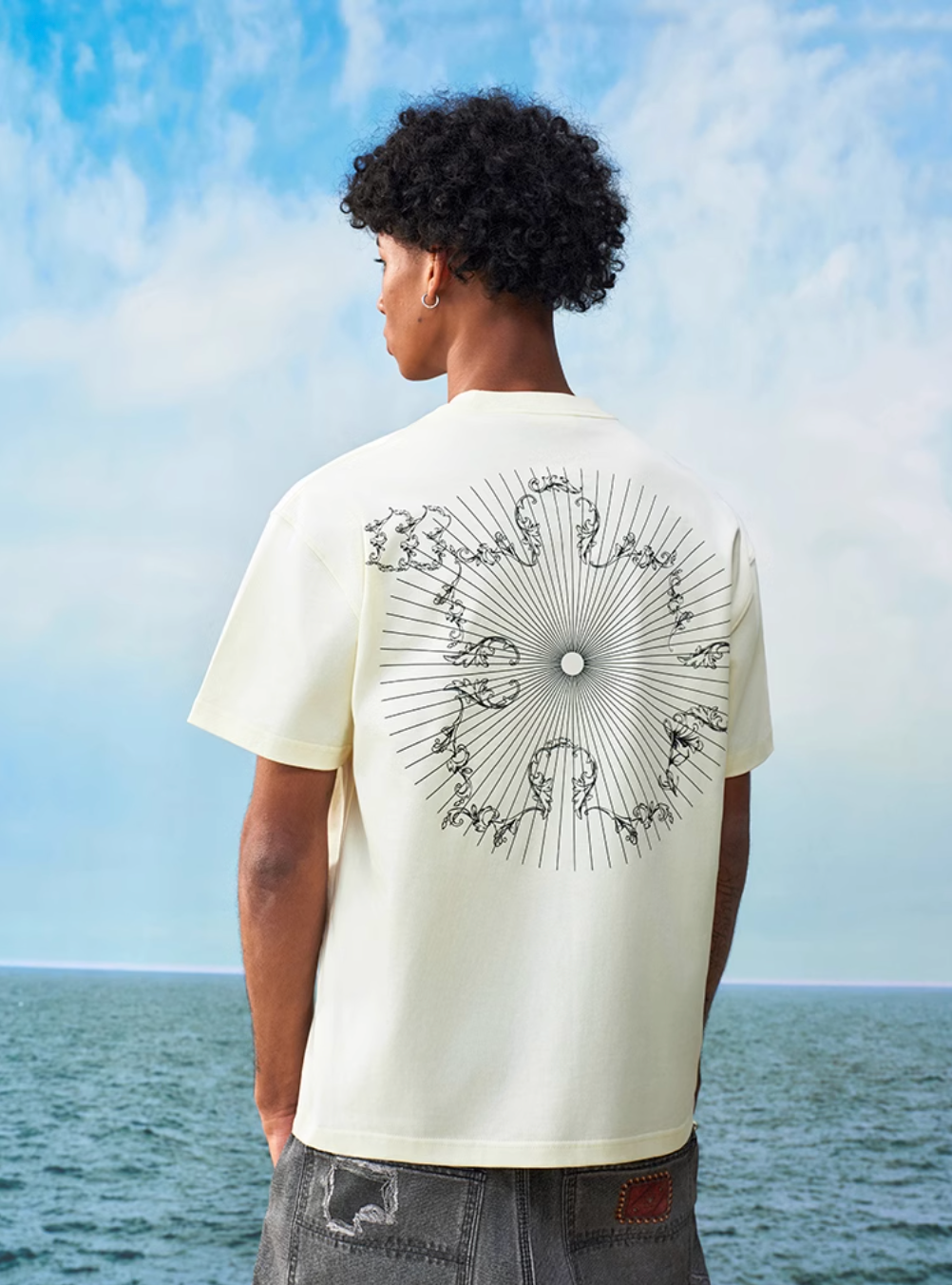 YADcrew Line Puzzle Logo Print Tee | Face 3 Face