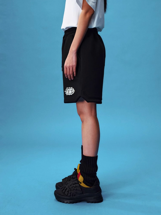 YADcrew Pearl Logo Puzzle Sweat Shorts | Face 3 Face
