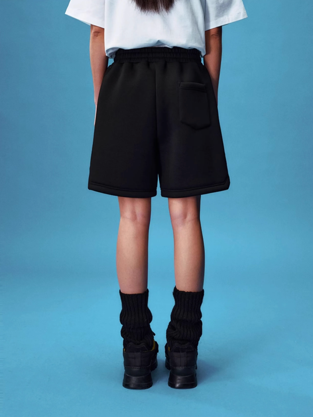 YADcrew Pearl Logo Puzzle Sweat Shorts | Face 3 Face