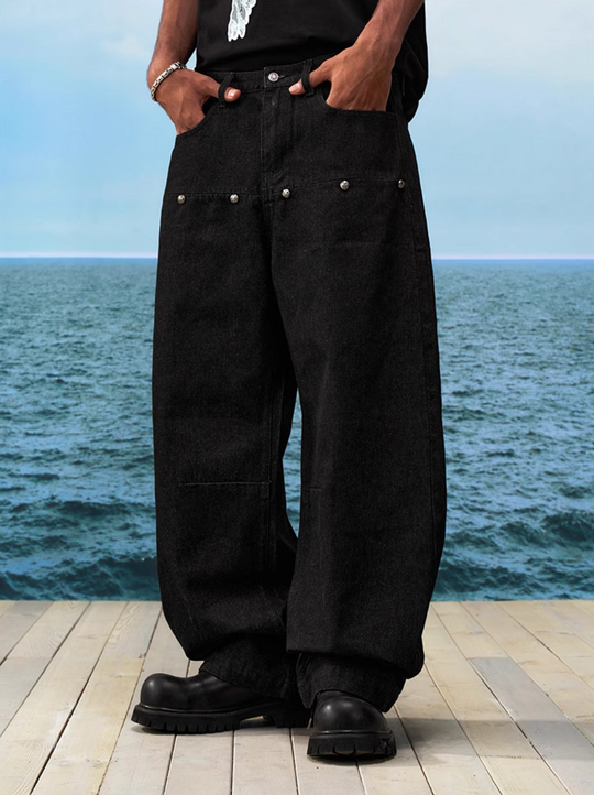 YADcrew Rivet Black Original Jeans | Face 3 Face