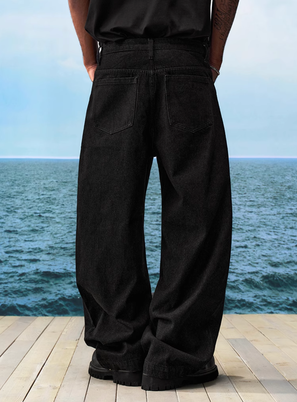 YADcrew Rivet Black Original Jeans | Face 3 Face