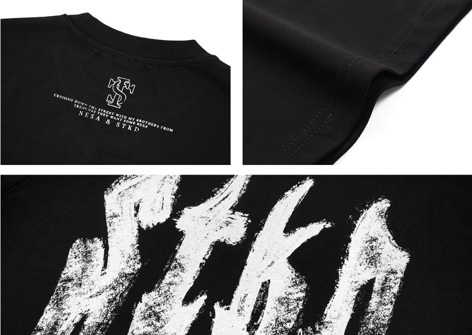 Small Town Kid Brush Paint Hand-Painted Print Tee | Face 3 Face