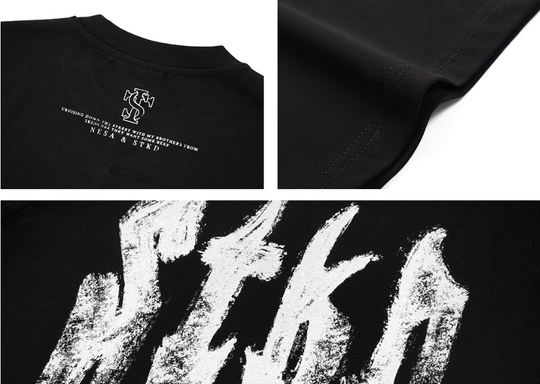 Small Town Kid Brush Paint Hand-Painted Print Tee | Face 3 Face