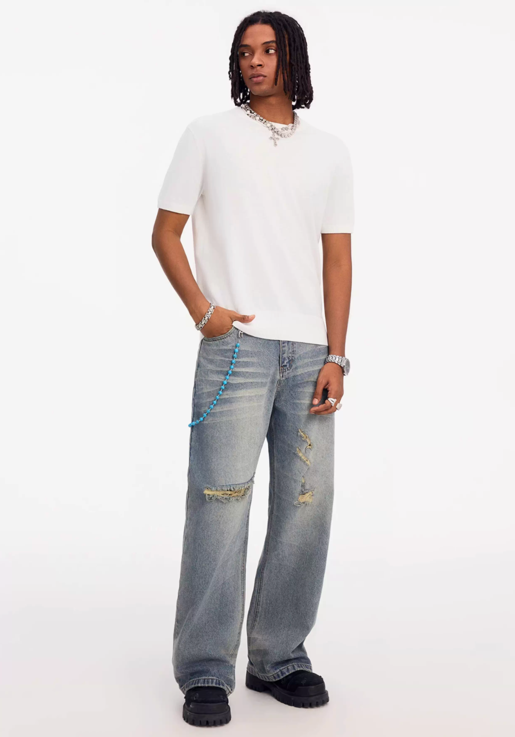 Small Town Kid Sweater Knit Tee | Face 3 Face