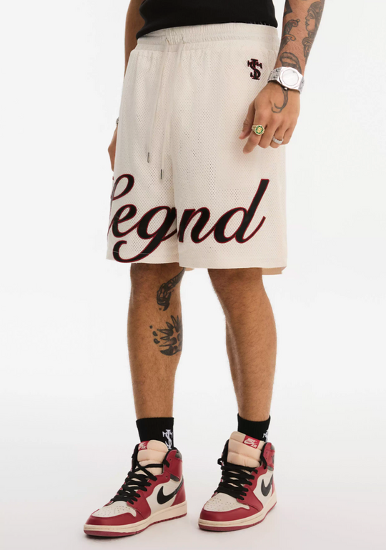 Small Town Kid Embroidered Mesh Basketball Shorts | Face 3 Face