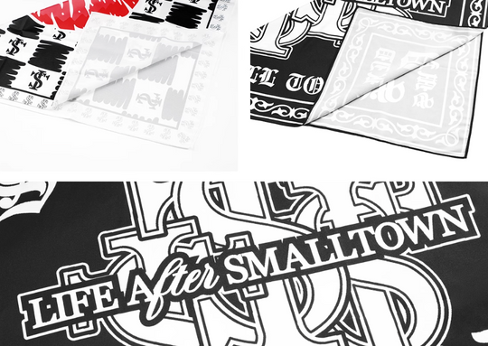 Small Town Kid Logo Lips Square Scarf / Bandana | Face 3 Face
