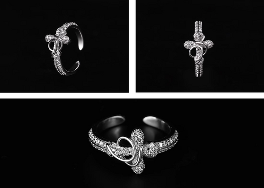 Small Town Kid Cubic Zirconia Cross Diamond Ring | Face 3 Face