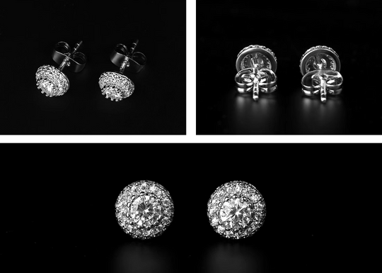 Small Town Kid Cubic Zirconia Stud Earrings | Face 3 Face