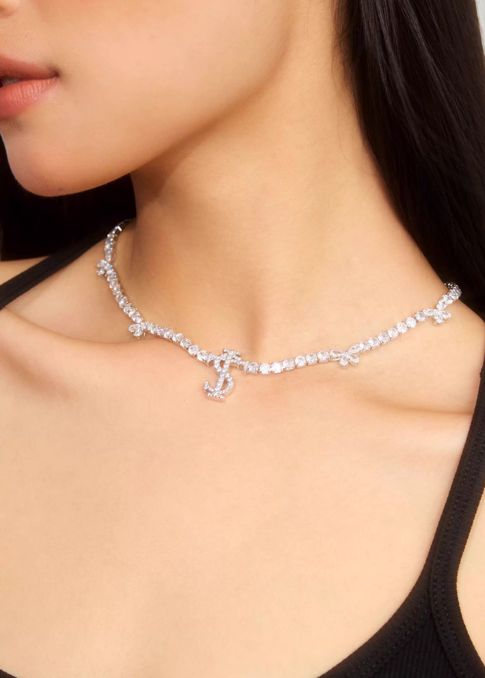 Small Town Kid Butterfly Zirconia Full Diamond Chain Necklace | Face 3 Face