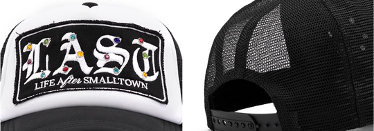 Small Town Kid LAST Badge Diamond Studded Trucker Cap | Face 3 Face