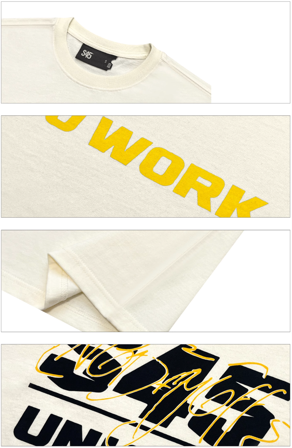 S45 Basic Letter Logo Printed Long-Sleeve Tee | Face 3 Face