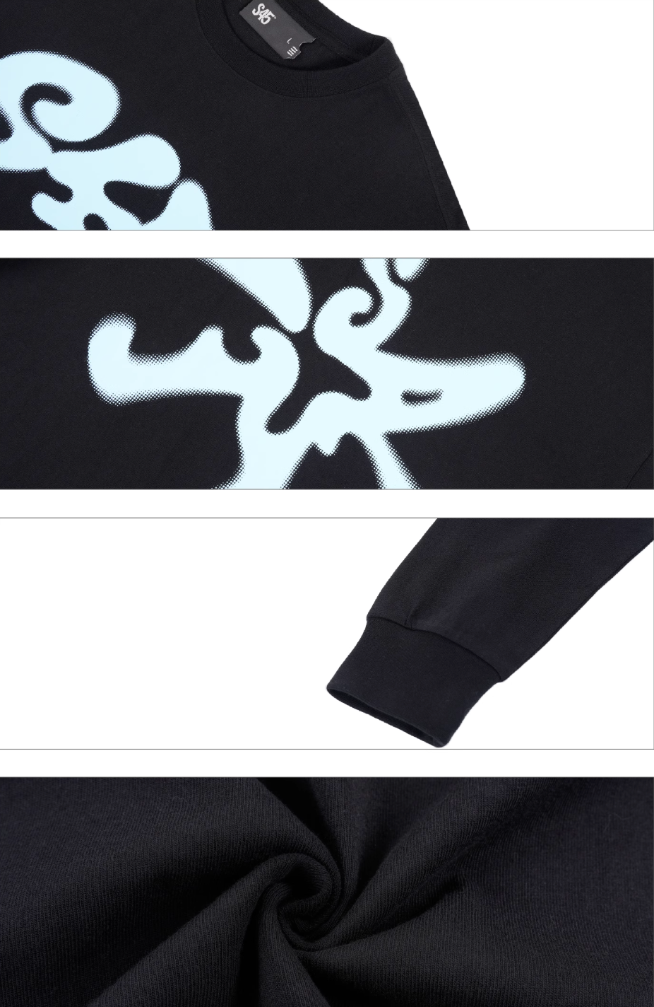 S45 Dot Logo Printed Long-Sleeve Tee | Face 3 Face