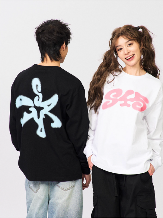 S45 Dot Logo Printed Long-Sleeve Tee | Face 3 Face