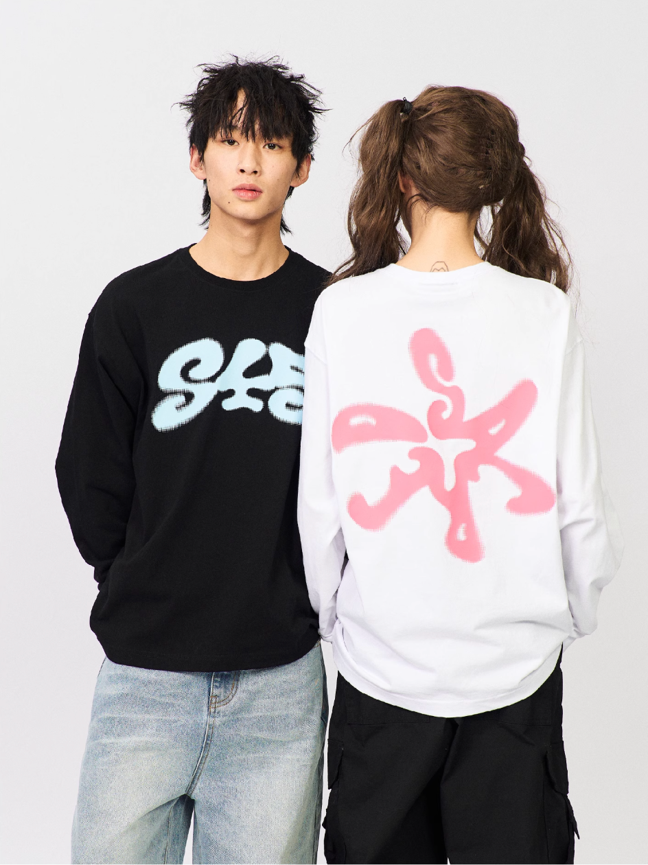 S45 Dot Logo Printed Long-Sleeve Tee | Face 3 Face