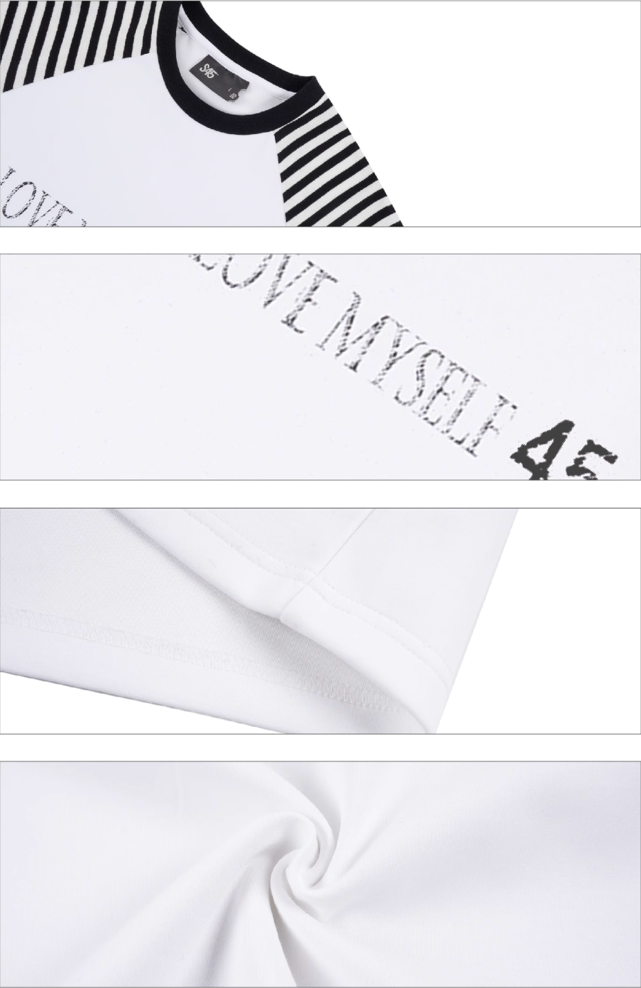 S45 Striped Raglan Sleeve Long-Sleeve Tee | Face 3 Face