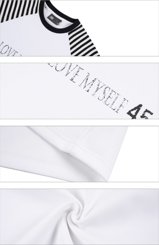 S45 Striped Raglan Sleeve Long-Sleeve Tee | Face 3 Face