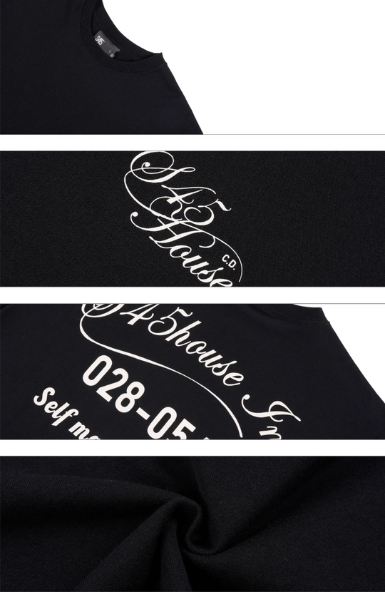 S45 Text Typography Printed Tee | Face 3 Face