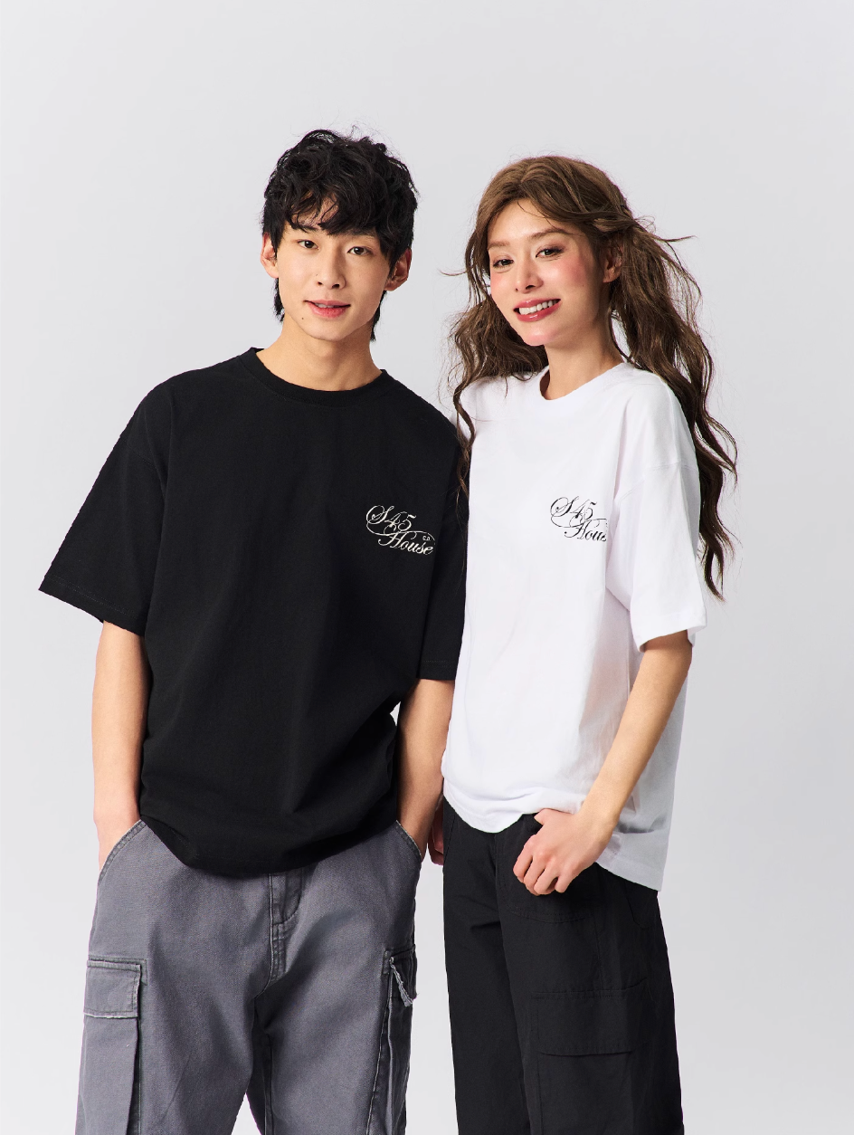 S45 Text Typography Printed Tee | Face 3 Face