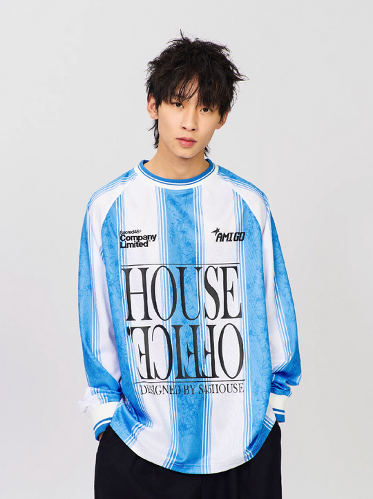 S45 Lily Floral Striped Long-Sleeve Jersey | Face 3 Face