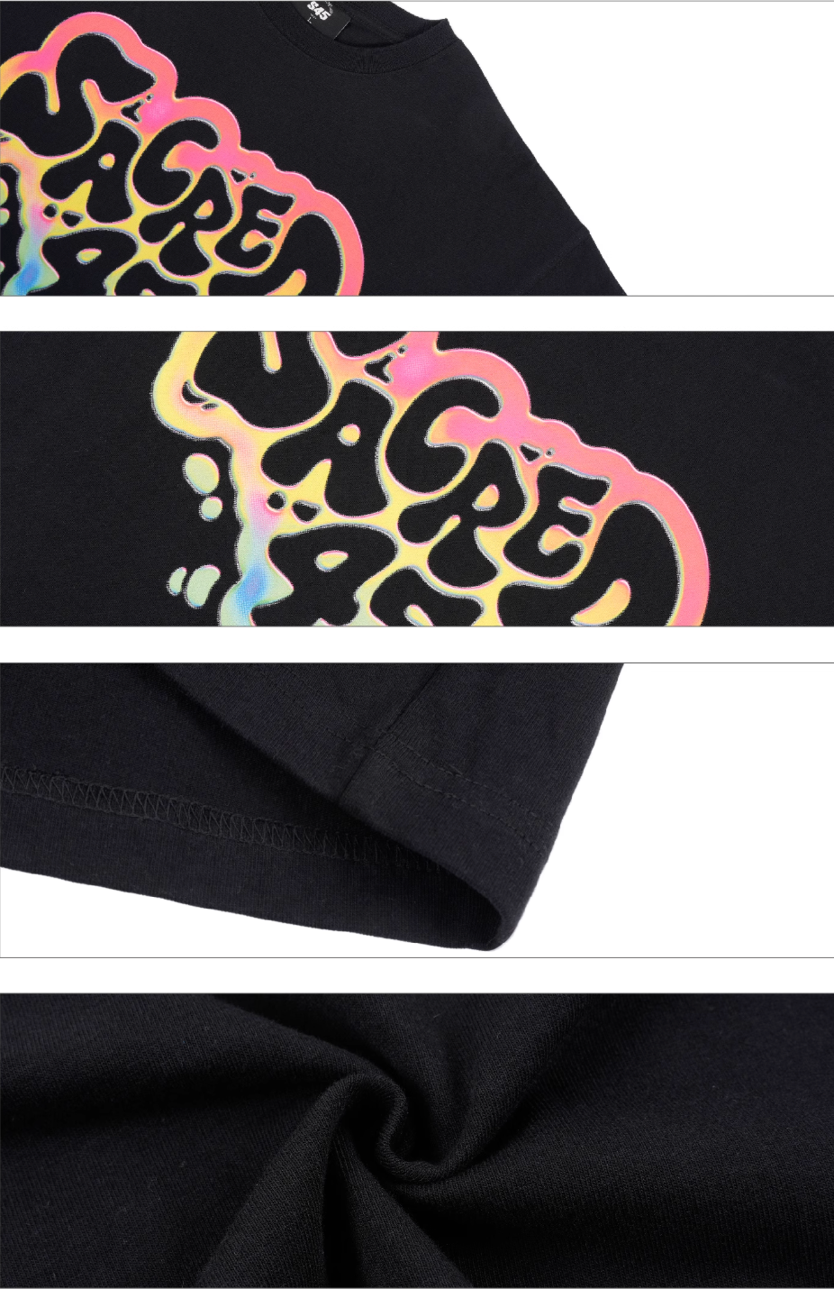 S45 Rainbow Gradient Logo Printed Tee | Face 3 Face