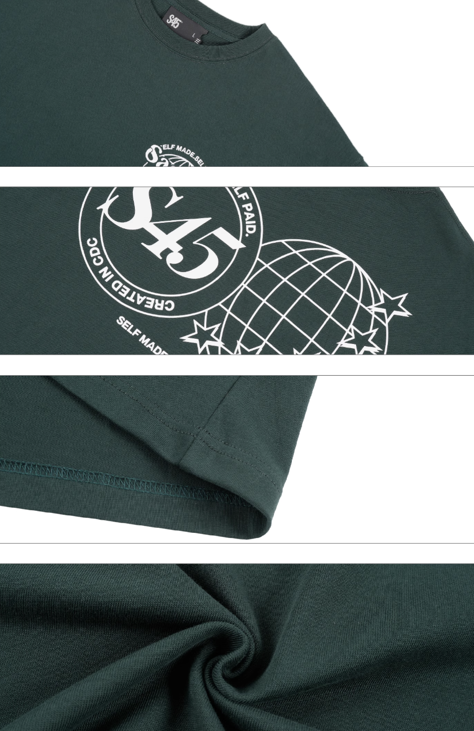 S45 New Earth Logo Printed Tee | Face 3 Face