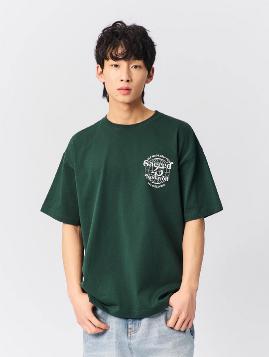 S45 New Earth Logo Printed Tee | Face 3 Face