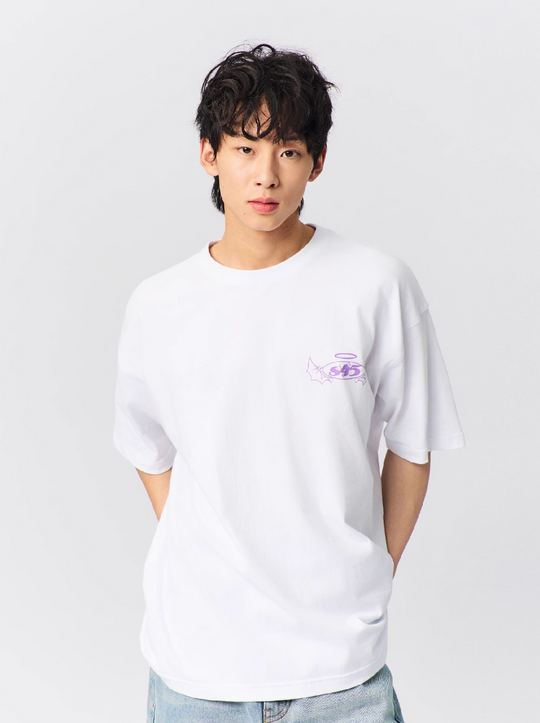 S45 Angel and Devil Print Tee | Face 3 Face