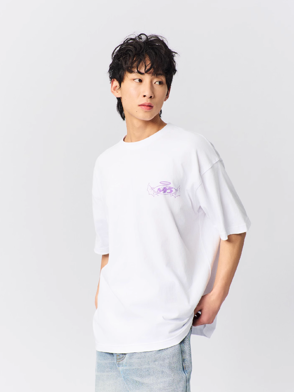 S45 Angel and Devil Print Tee | Face 3 Face