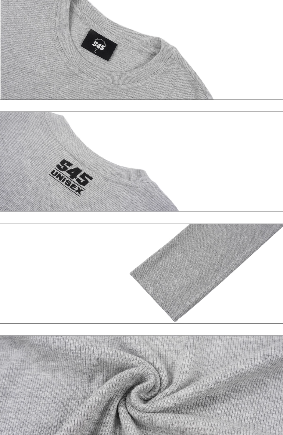 S45 Stretch Fit Basic Long Sleeve Tee | Face 3 Face
