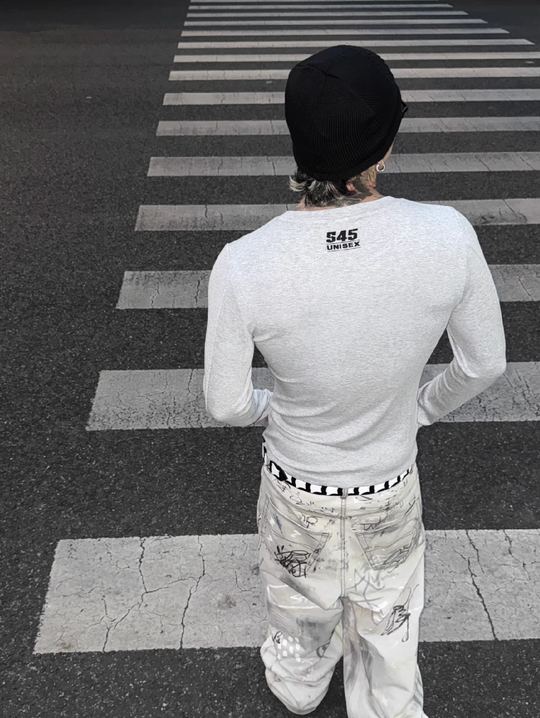 S45 Stretch Fit Basic Long Sleeve Tee | Face 3 Face