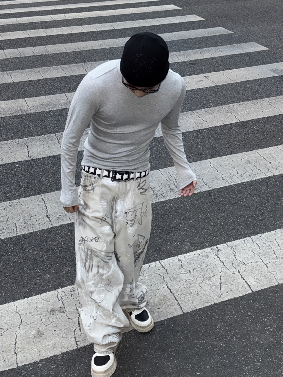 S45 Stretch Fit Basic Long Sleeve Tee | Face 3 Face