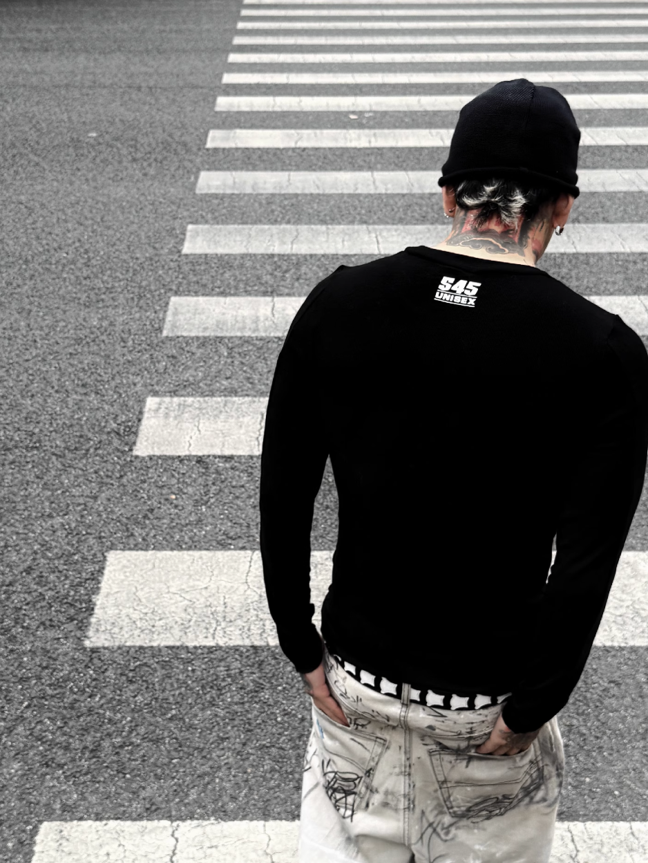 S45 Stretch Fit Basic Long Sleeve Tee | Face 3 Face