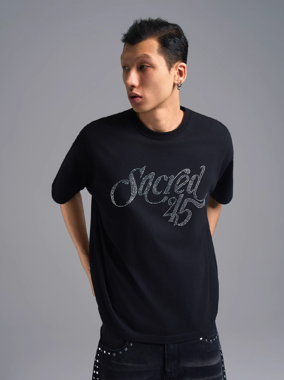 S45 Rhinestone Logo Tee | Face 3 Face