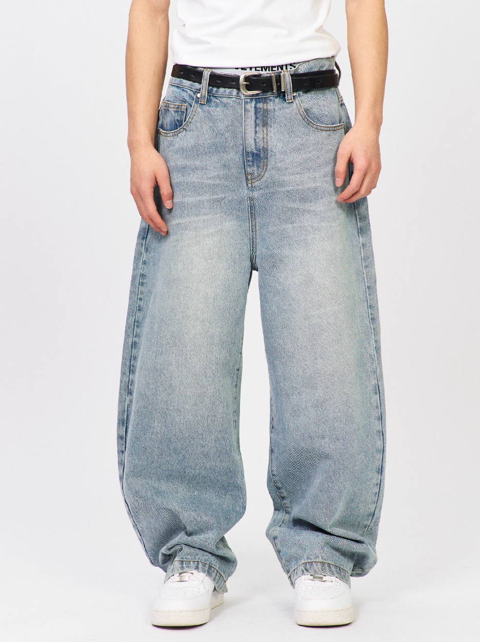 S45 Multicolor Balloon Baggy Jeans | Face 3 Face