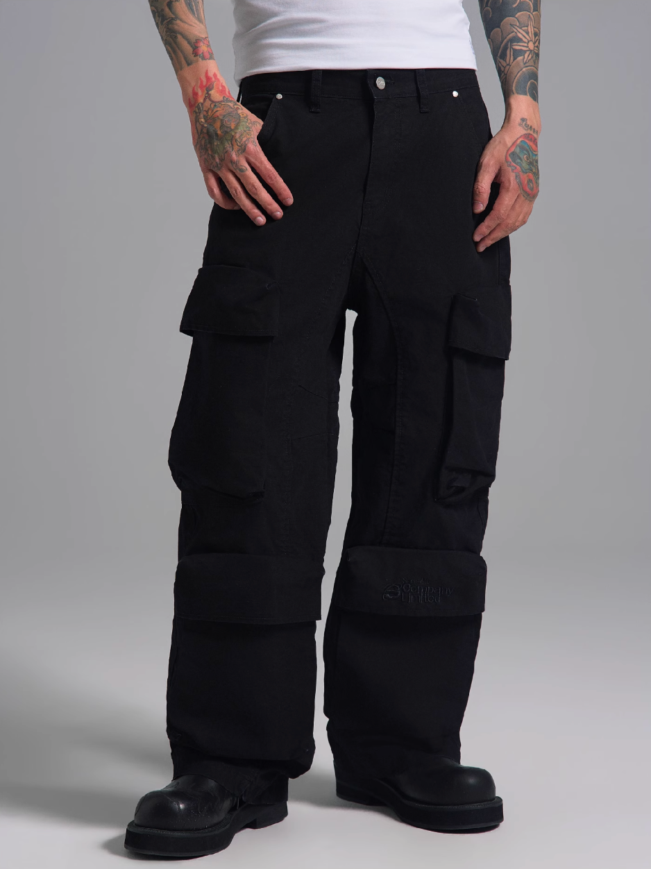 S45 Logo Embroidered Cargo Pants | Face 3 Face