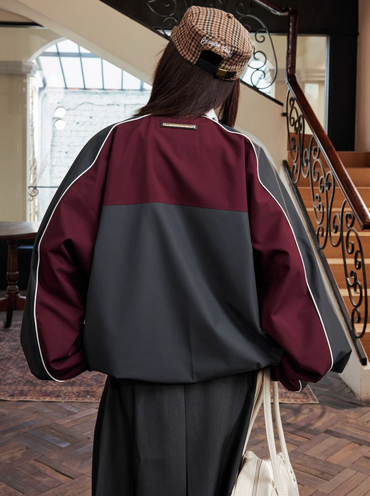 Harsh and Cruel Patchwork Badge Embroidered Track Jacket | Face 3 Face