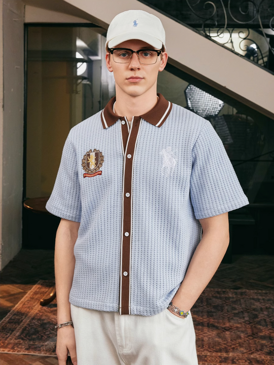 Harsh and Cruel Vacation Color Block Knit Shirt | Face 3 Face