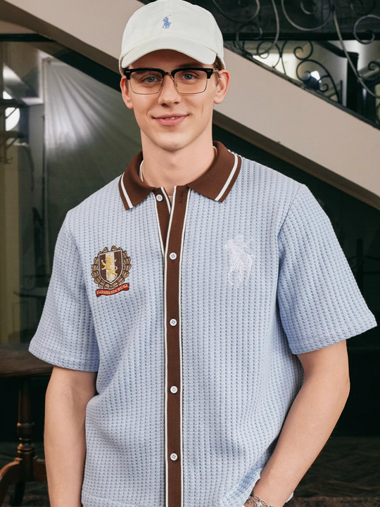 Harsh and Cruel Vacation Color Block Knit Shirt | Face 3 Face