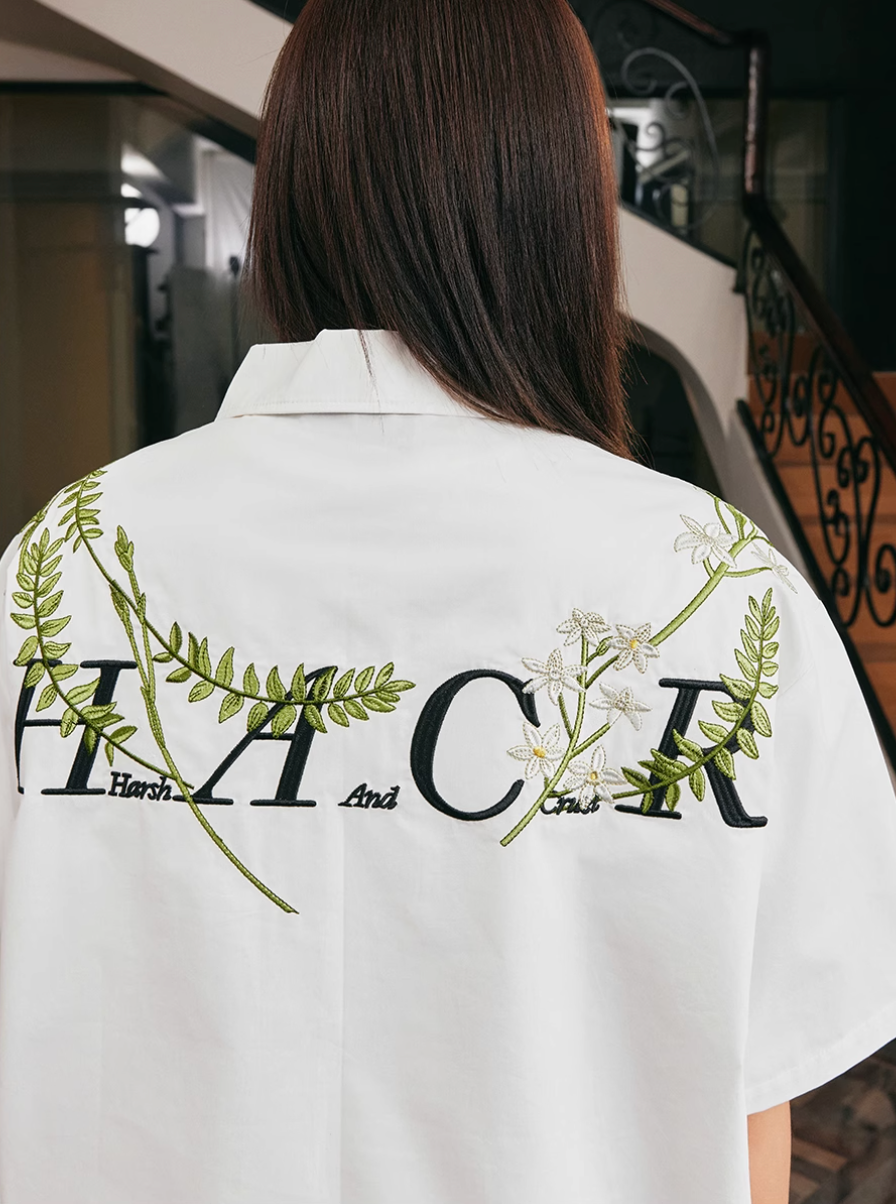 Harsh and Cruel Floral Embroidered Cuban Shirt | Face 3 Face