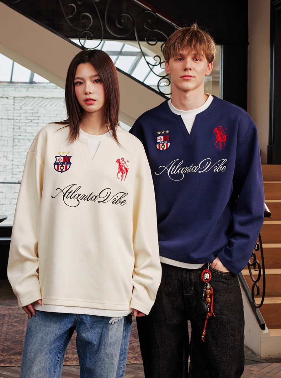 Harsh and Cruel Badge Embroidered Long Sleeve Layered Tee | Face 3 Face