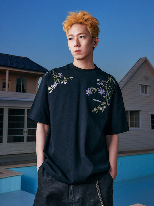 Harsh and Cruel Botanical Embroidery Tee | Face 3 Face