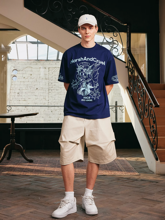 Harsh and Cruel Angel Graffiti Print Tee | Face 3 Face