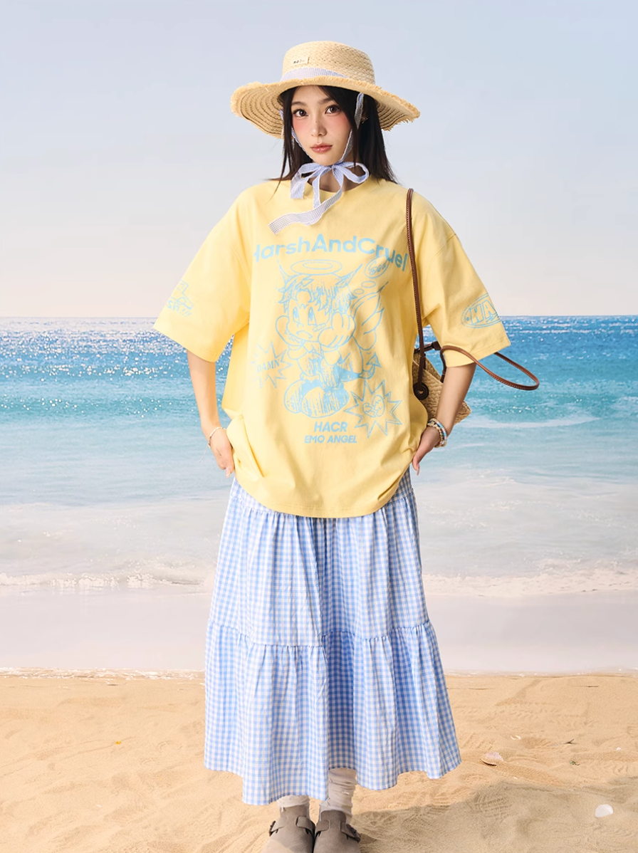 Harsh and Cruel Angel Graffiti Print Tee | Face 3 Face