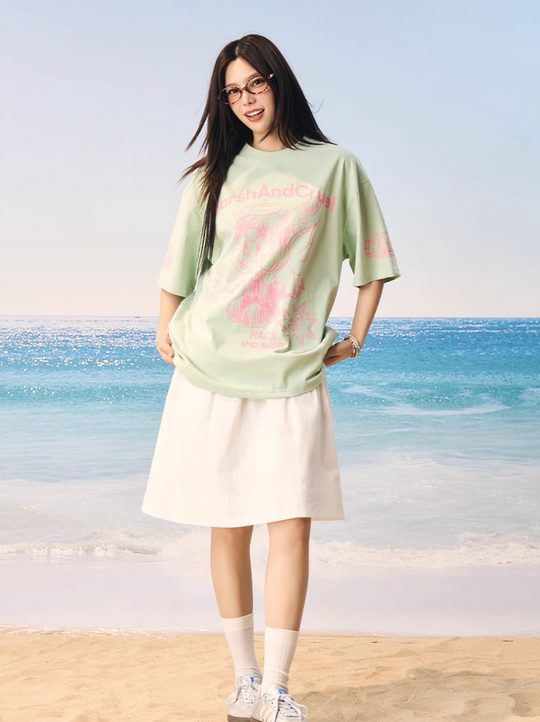 Harsh and Cruel Angel Graffiti Print Tee | Face 3 Face