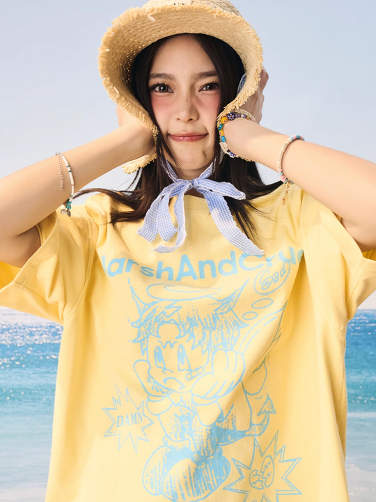 Harsh and Cruel Angel Graffiti Print Tee | Face 3 Face