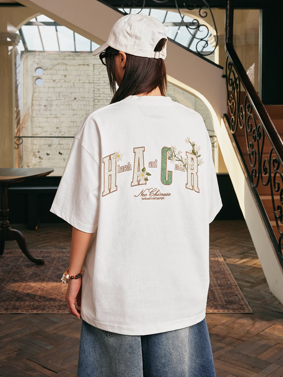 Harsh and Cruel HACR Ethnic Flower Patch Embroidery Tee | Face 3 Face