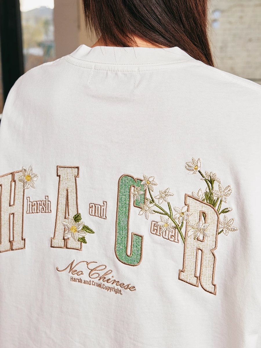 Harsh and Cruel HACR Ethnic Flower Patch Embroidery Tee | Face 3 Face