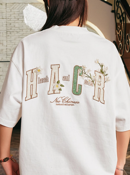 Harsh and Cruel HACR Ethnic Flower Patch Embroidery Tee | Face 3 Face
