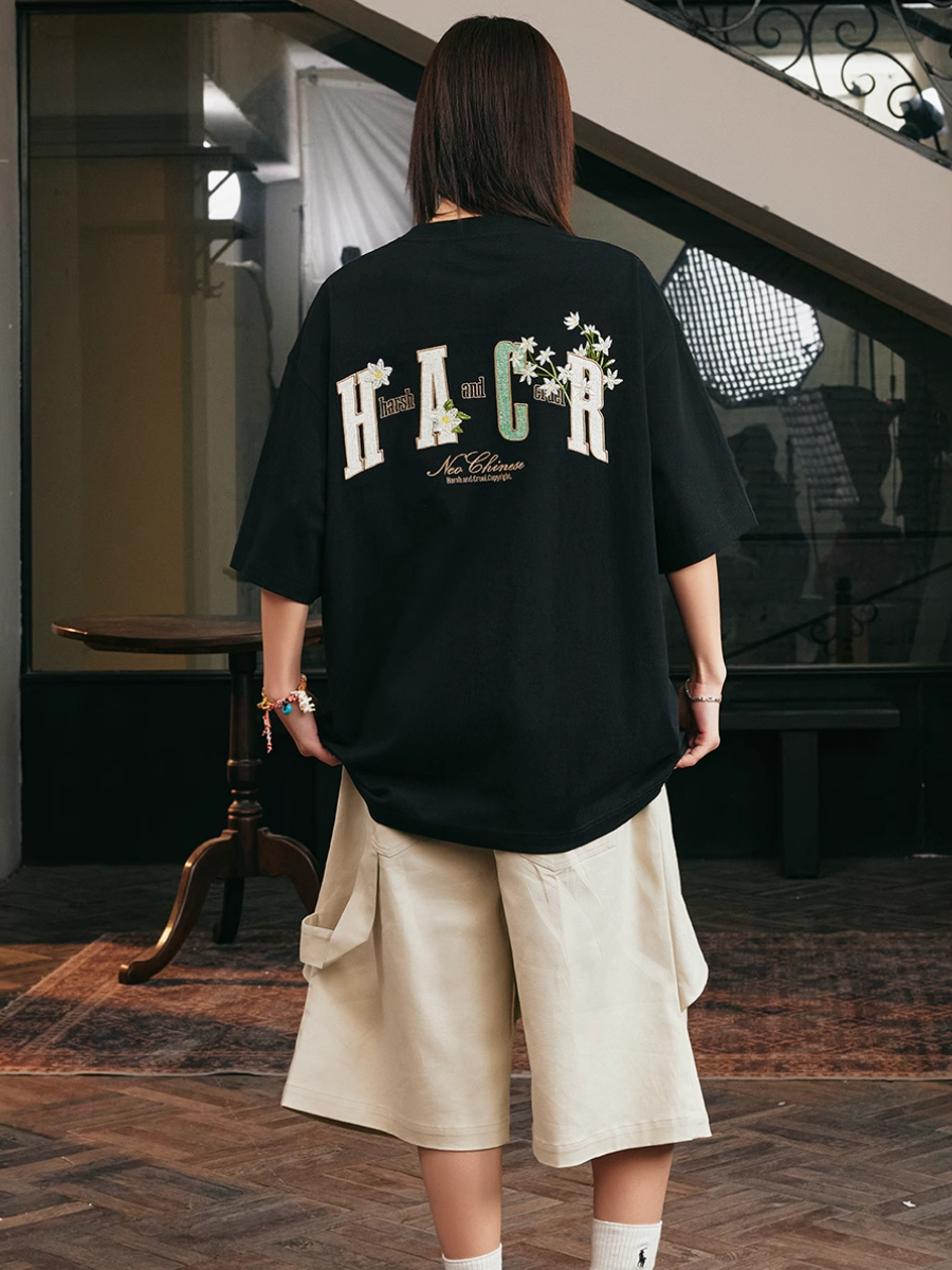 Harsh and Cruel HACR Ethnic Flower Patch Embroidery Tee | Face 3 Face