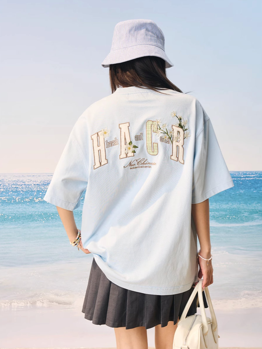 Harsh and Cruel HACR Ethnic Flower Patch Embroidery Tee | Face 3 Face